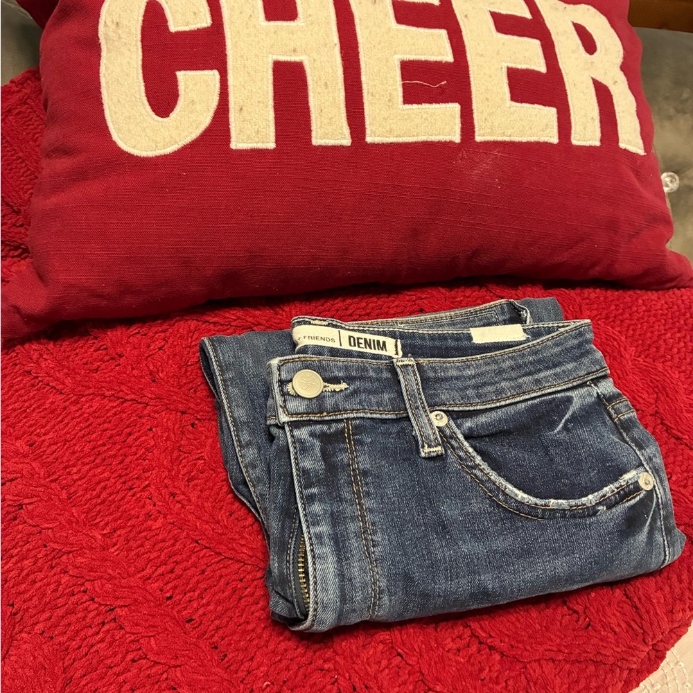 Lovers + Friends Classic Blue Denim Skinny Jeans